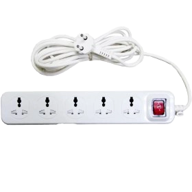 پریز پنج خانه ارتدار یونیورسال MK کابل ۳ متری